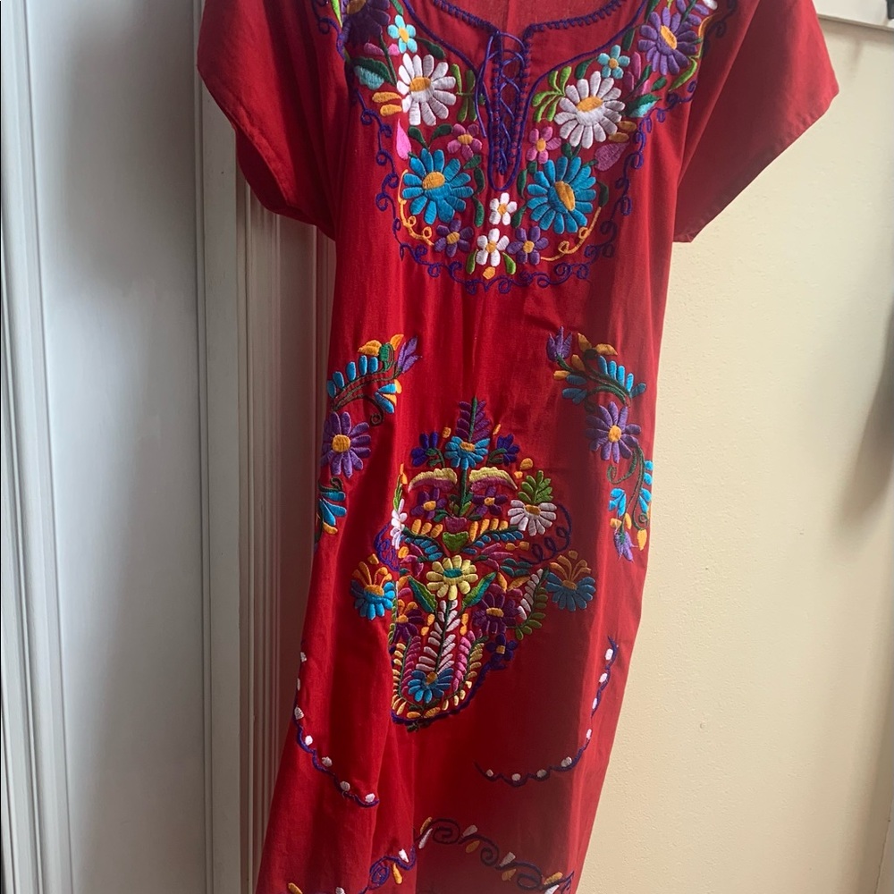 Beautiful Colorful Mexican Dress - Picture 4 of 4